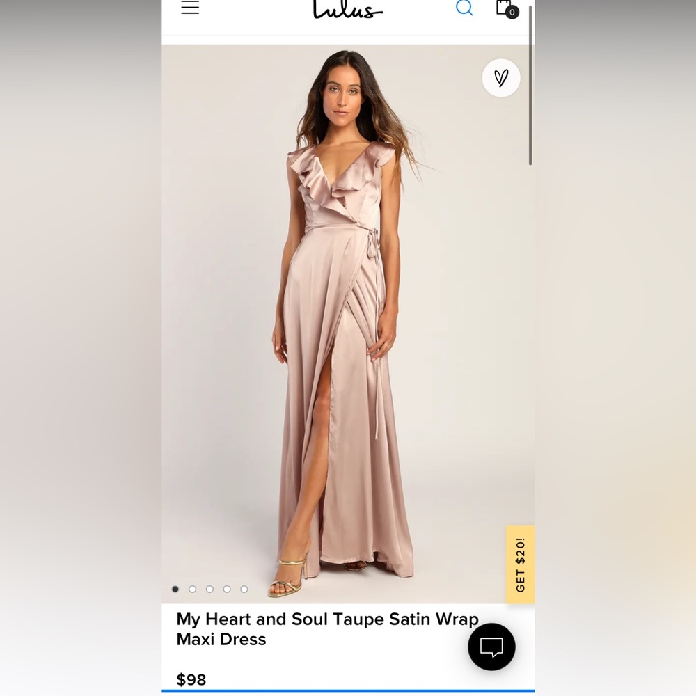 Gold/champagne bridesmaids dress